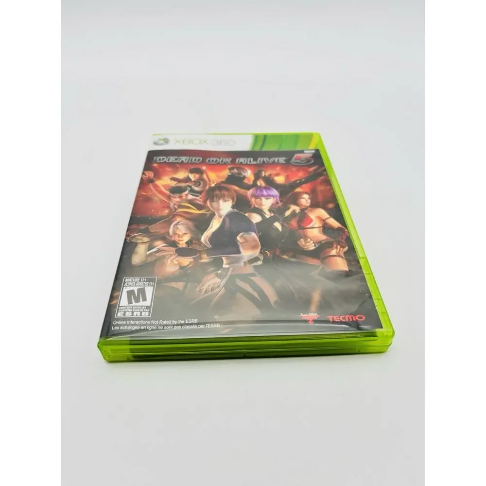 Dead or Alive 5 (Microsoft Xbox 360, 2012) Complete with Manual CIB Tested Works